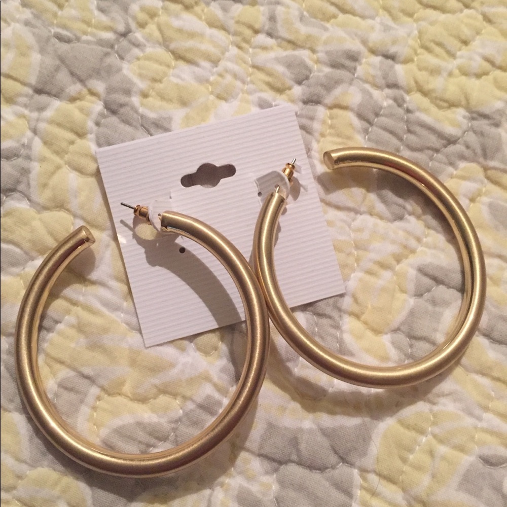 Tube hoop earrings